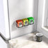 NiHome Magnetic Three-Compartment Acrylic Tea Bag Organizer, Versatile Storage Solution for Tea Bags and Small Items, Durable Sleek Design with Co...