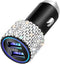 Otostar Dual USB Car Charger, 4.8A Output, Bling Crystal Diamond Car Decorations Accessories Fast Charging Adapter for iPhones Android iOS, Samsun...