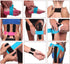 4 Rolls Waterproof Breathable Kinesiology Tape, Athletic Elastic Kneepad Muscle Pain Relief Knee Taping for Gym Fitness Running Tennis Swimming (W...
