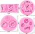 Mujiang Construction Tools Fondant Mold Hand Tools Silicone Molds For Cake Decorating Cupcake Topper Candy Sugar Chocolate Gum Paste Set Of 4...