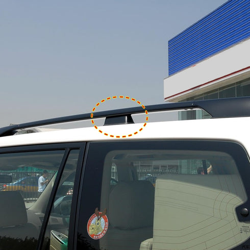 ITrims Car Accessories for Toyota Prado J120 FJ120 2003-2009 Roof Rack Rail End Luggage Protector Center Cargo Rack Cover Shell Cap Trims ABS Blac...