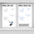Boao Large Size Anti-Collision Window Clings - Translucent/Dusted Bird Deterrent for Doors, Windows & Glass...