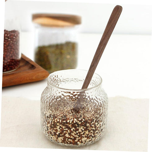 Black Walnut Cutlery Set Flatware Kitchen Tool Wood Scoop Wooden Rice Spoon Honey Spoon Black Walnut Spoon Kitchen Cooking Scoop Cooking Utensils ...