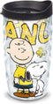 Tervis Made in USA Double Walled Peanuts Colossal Insulated Tumbler Cup Keeps Drinks Cold & Hot, 10oz Wavy, Classic...