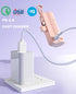 Mini Power Bank,Capsule Power Phone Charger 5500mAh,Portable Charger with Dual USB-C Ports for iPhone 15/15 plus/15 pro/15 pro Max/Android Phone/S...