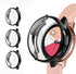 3 Pack Case Compatible with Samsung Galaxy Watch Active Screen Protector 40mm, NAHAI TPU Slim Plated Scractch-Resist All Around Bumper Shell, Blac...