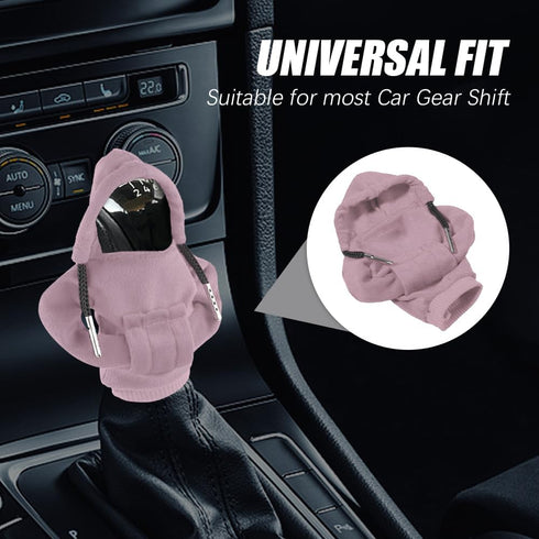 1PCS Shift Cover for Car, Shift Knob Cover, Car Gear Shift Cover, Hoodie Car Shifter, Hoodie Car Shifter, Soft Shift Knob Cover Interior Decor Acc...