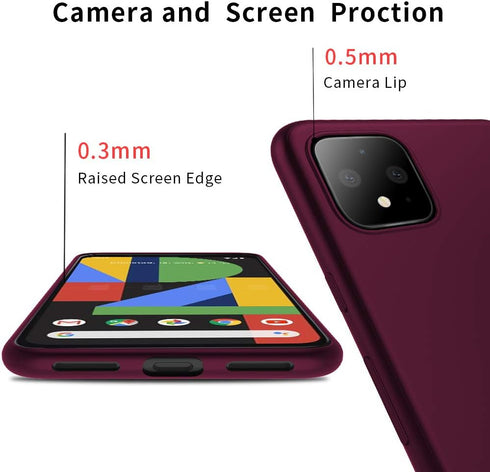 X-level Google Pixel 4XL Case, Soft TPU Matte Finish Mobile Phone Case Ultra-Thin Slim Fit Protective Cell Phone Back Cover for Google Pixel 4XL-W...