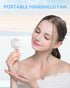 Mini Handheld Fan, Small Portable Fan USB Rechargeable, 3 Speeds, Personal Fan USB Rechargeable Cute Design, Powerful Eyelash Fan for Stylish Girl...
