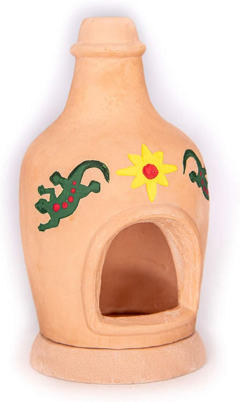 Chiminea Fireplace Natural Wood Incense Burner, Includes 40 Piñon Incense Bricks - Made in The USA...