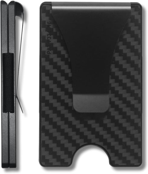 Storus Smart Wallet RFID Blocking Card Holder Money Clip Minimalist Slim Pocket Wallet for Men, Gift, Travel - Carbon Fiber...