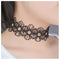 Black Lace Collar Chain Necklace Gothic Tattoo Choker Collar Hollow Lace Clavicle Necklace Vintage Lace Choker Necklace Jewelry for Women and Girl...