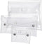 3 Pack Transparent Cosmetic Bags, Different Size Portable Waterproof PVC Makeup Cases Organizers Pouch Carrying Accessories for Lipstick Facial Cl...