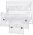 3 Pack Transparent Cosmetic Bags, Different Size Portable Waterproof PVC Makeup Cases Organizers Pouch Carrying Accessories for Lipstick Facial Cl...