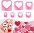 Keoker Heart Clay Cutter, Valentines Polymer Clay Cutters for Earrings Making, Heart Shape Polymer Clay Cutter, 7 Size Polymer Clay Cutters Hearts...