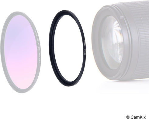 Step Up Lens Filter Adapter Rings - Set of 9 - Allows You to Fit Larger Size Lens Filters on a Lens with a Smaller Diameter - Sizes: 37-49, 49-52,...