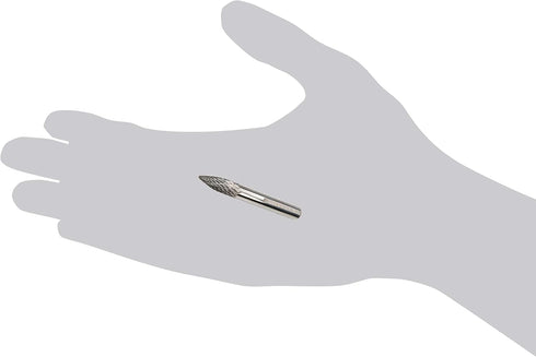 Steelman 1/4-Inch Carbide Double-Cut Burr for Tire Repair Dressing, Creates Uniform Channel for Better Seal with Stem Plugs and Patches, Carbide S...