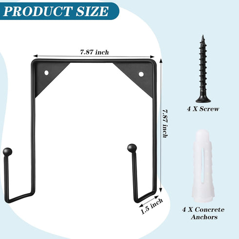 2 Pcs Large Wall Mounted Plate Stands for Display 7.87 x 7.87 Inches Decorative Picture Plate Holder Metal Display Stand Versatile Plate Hanger St...