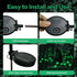 Halloween Decorations Outdoor Solar Scary Eyeball Lights,2PACKS 12LED Green Eyeball Swaying Firefly Lights,Waterproof Solar Halloween Path Lights ...