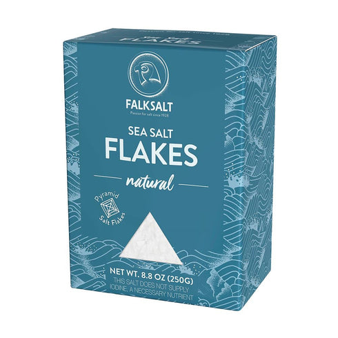 FALKSALT | Organic Sea Salt Flakes, 8.8oz Box - Gourmet Sea Salt Flakes...