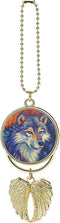 Wolf Car Pendant, Angel Wings Car Pendant, Car Rear View Mirror Hanging Accessories, Christmas Decorations...