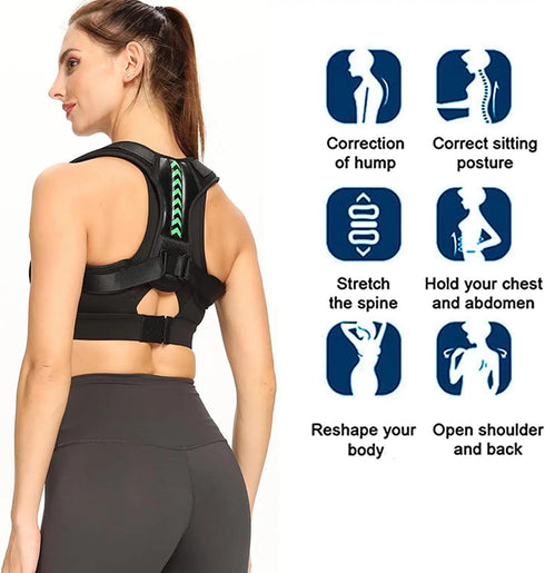 Posture Corrector for Men and Women, Adjustable Lumbar Spinal Support, Low Back Pain Relief, Neck Support, Lower Back Pain Relief (X-Large)...