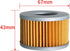 Oil filter for Honda VTR250 CB350 CB400 CB450 CM400 CM450 CX400 CX500 CX650 CMX450 CB250 CBR250 CBR400 VT250 CM250 CBX400 GL500 GL650 Oil filter f...