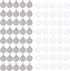 OBSEDE 80pcs Pendant Bezels and Clear Cabochon Domes Set for Photo Pendant Resin Craft Jewelry Making, 40pcs Silver Pendant Trays with 40pcs Trans...