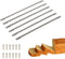 6 Pcs Bread Bow Knife Stainless Steel Replacement Blades, Serrated Bread Blade with Screws Easy to Cutting, Wooden Bread Knife for Cake Homemade B...