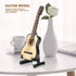Miniature Guitar Model Decor, Miniature Wooden Guitar Model Display Mini Musical Ornaments Craft Home Decor for Dollhouse Accessories Model Home D...