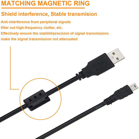 Replacement UC-E4 USB Cable Photo Transfer Cord Compatible with Nikon D610 D7000 D90 D80 D70s D70 D60 D40X D3000 D3100 D100 D200 D300 D1x D1h D2x ...