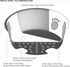 PetRageous 15001 Fiji Stainless Steel Non-Slip Dishwasher Safe Dog Bowl 3.75-Cup Capacity 6.75-inch Diameter 2.5-inch Tall for Medium and Large Do...