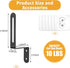 Hat Hanger for Wall 6 Packs, Adhesive Hat Hooks for Wall, Metal Baseball Hat Rack for Wall No Drilling, Sticky Hat Storage for Baseball Caps...