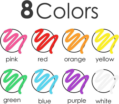 Extra Fine Tip Chalk Markers (8 Pack 1mm Point), Liquid Chalk Pens - Dry Erase Marker Pens for Blackboard, Chalkboards, Windows, Glass, Bistro, Ca...