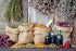 YongFoto 6x4ft Condiment Spice Backdrop Dried Herbs Flower Seasoning Food Cooking Material Wood Board Photography Background Cuisine Themed Party ...
