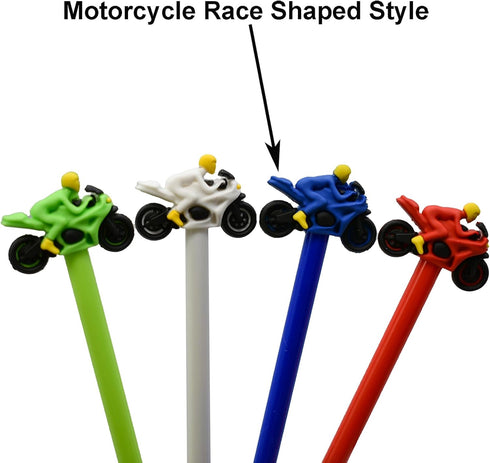 Maydahui 28PCS Cool Car Pens Fun Motorcycle Racing Rollerball Gel Pen Novelty Pen Cute Pen Interesting Pen Black Ink for Boys School Office Statio...