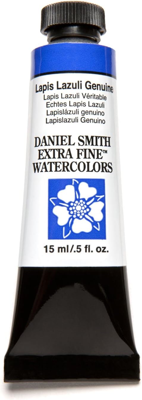 DANIEL SMITH 284600138 Extra Fine Watercolor 15ml Paint Tube, Lapis Lazuli Genuine, 0.5 Fl Oz (Pack of 1)...