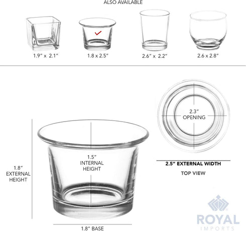 Royal Imports Candle Holder Hanging Oyster Votive Tealight Glass for Wedding, Birthday, Holiday & Home Decoration, Set of 6...