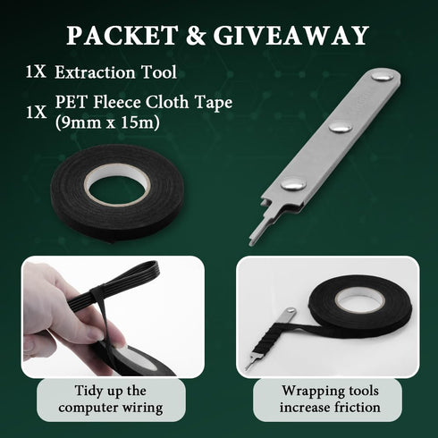 11030044 Pin Extractor Tool for Mini-Fit Series Terminal, ATX Pin Removal Tool Connector Accessories Terminal Removal Tool for Computer Maintenanc...