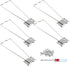 5 Pcs Easel Back, Iron Picture Frame Easel Back, Photo Frame Easel Back Stand with Screws & Screwdriver (Silver)...