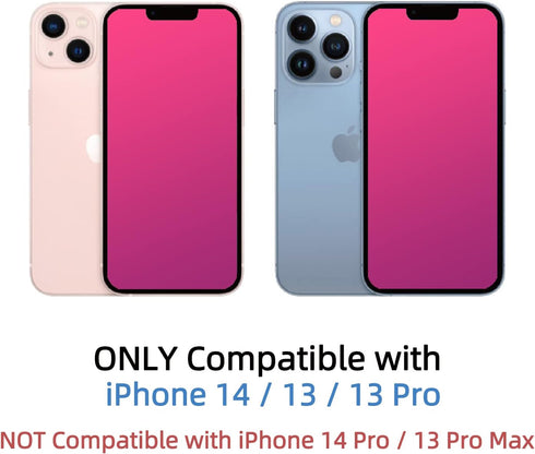 EGKimBa Privacy Screen Protector Compatible with iPhone 13 or iPhone 13 Pro or iPhone 14, 6.1 inch Gradient Colorful Electroplated Anti-Spy Anti-B...