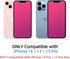 EGKimBa Privacy Screen Protector Compatible with iPhone 13 or iPhone 13 Pro or iPhone 14, 6.1 inch Gradient Colorful Electroplated Anti-Spy Anti-B...