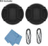SIOTI 39mm Lens Cap, 2 Packs + 1 Piece Cleaning Wiper, Model:LC-39, Compatiable with Camera Lens & Lens Filter & Filter Adapter Ring etc.(39mm)...