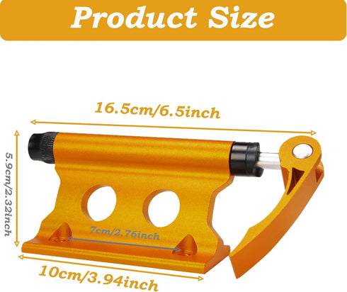 Bike Fork Mount,CNC Aluminum Alloy Bicycle Front Fork Fixed Clip Luggage Rack Quick Release Fork Mount Truck Bed Bicycle Carrier Portable for Truc...