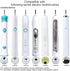 Electric Toothbrush Waterproof Shaft Rubber Pad Compatible with Philips HX6511 HX6530 HX6710 HX6730 HX6920 HX6930 HX6950 HX9140 HX9340 HX9350 HX91...