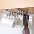 AliCH Mug Holder 2pcs Under Cabinet Mug Hooks Rack, Nail Free Coffee Cups Holder,Under Shelf Hanger for Cups/Kitchen Utensils/Ties Belts/Scarf/Key...