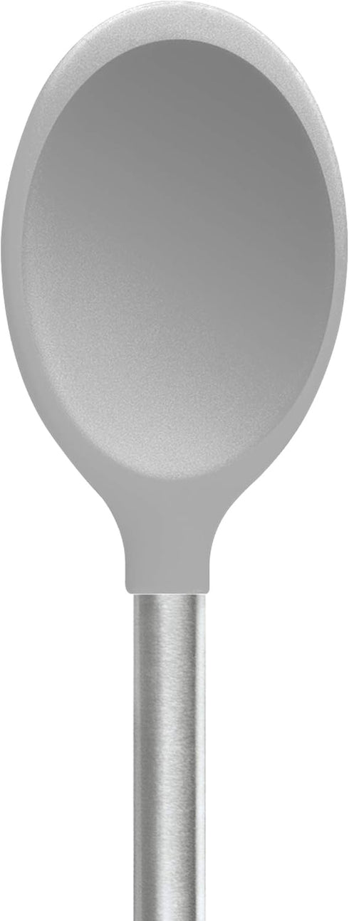 Tovolo Mixing Spoon With Stainless Steel Handle Scratch Heat-Resistant Stirring, Kitchen Utensil Safe for Nonstick Cookware & Cast Iron Skillets, ...