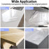 Clear Contact Paper Kitchen Backsplash Oil-proof Stickers Self-adhesive Shatter-proof Window Film Countertop Protector Sticker 2Mil Tabletop Stick...