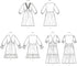 Simplicity Misses' V-Neck Empire Dress Sewing Pattern Kit, Code S9702, Sizes 18-20-22-24-26, Multicolor...
