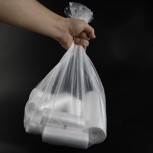 13 Gallon Clear Tall Kitchen Trash Bags, Garbage Bags, 225 Counts...